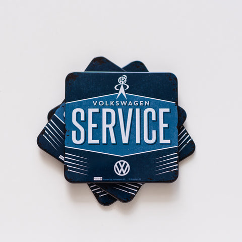 COASTERS - METAL - VW SERVICE - SOLD SEPARATELY